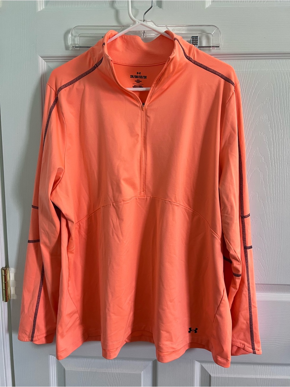 Under Armour Women’s Coral/Peach 1/4 Zip Performance Pullover